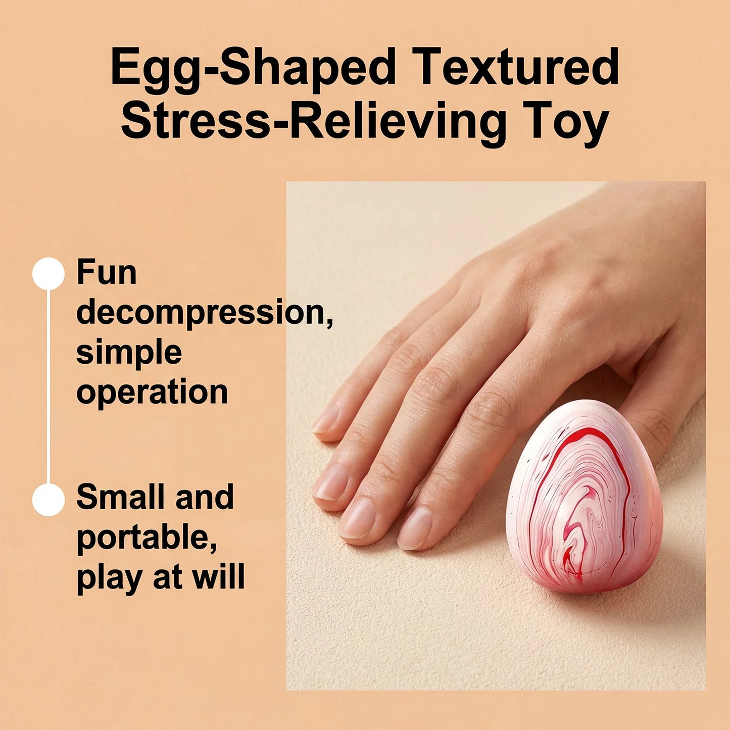Squishy Egg Fidget Toy – Slow Rising Squeeze Sensory Ball