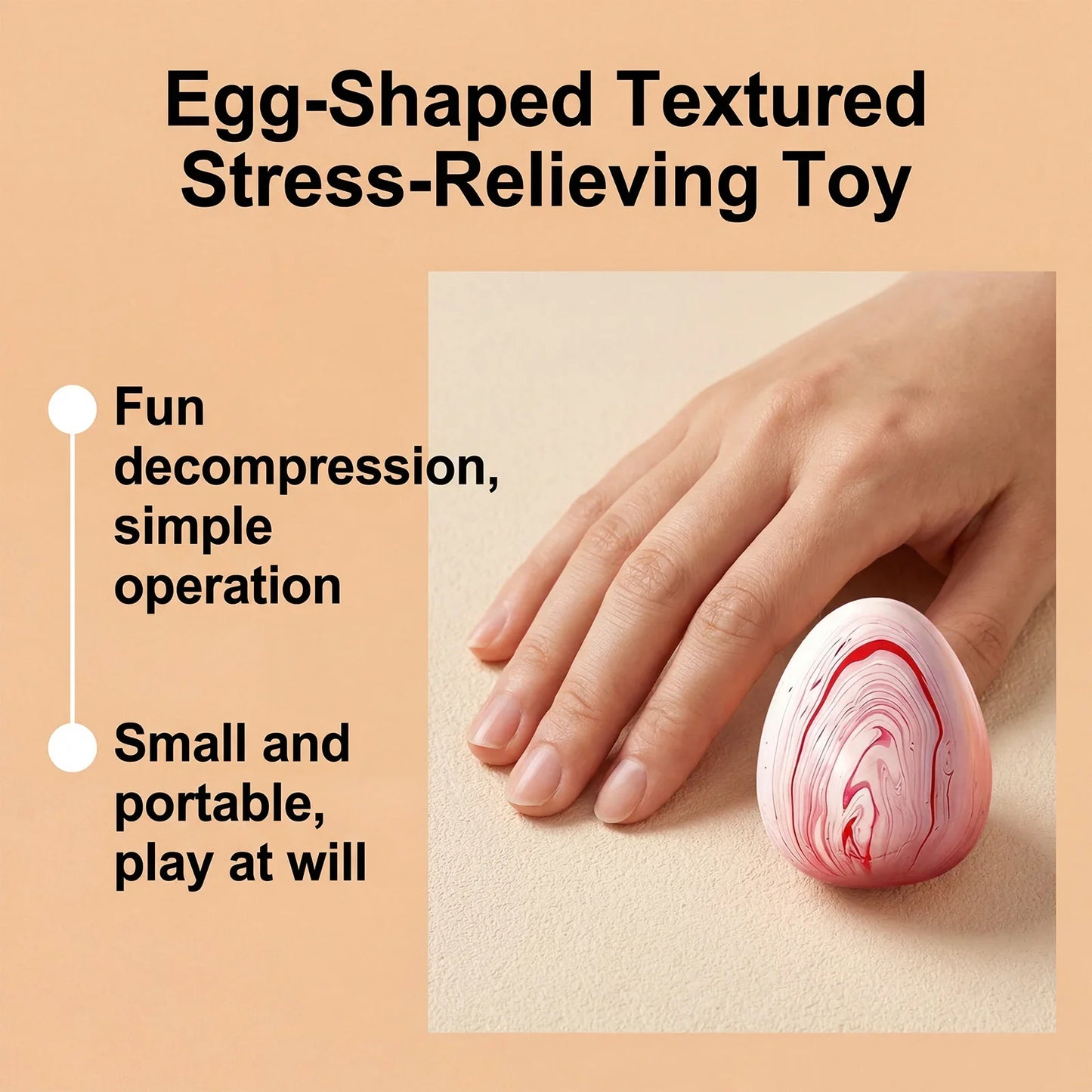 Squishy Egg Fidget Toy – Slow Rising Squeeze Sensory Ball