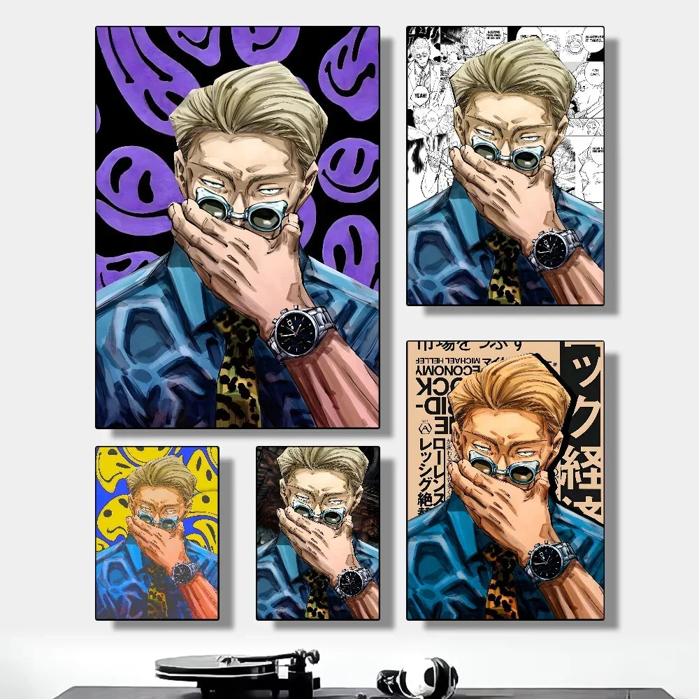 Jujutsu Kaisen Kento Nanami Minimalist Canvas Wall Art Print
