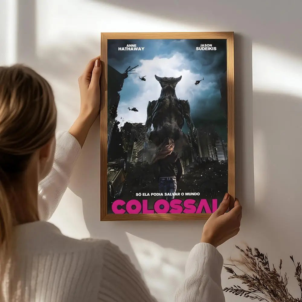 Movie Colossal HD Self-Adhesive Waterproof Wall Art Poster Wall Art Poster Peaceful Pleasures Health and Wellness White6 15X20cmNoframe