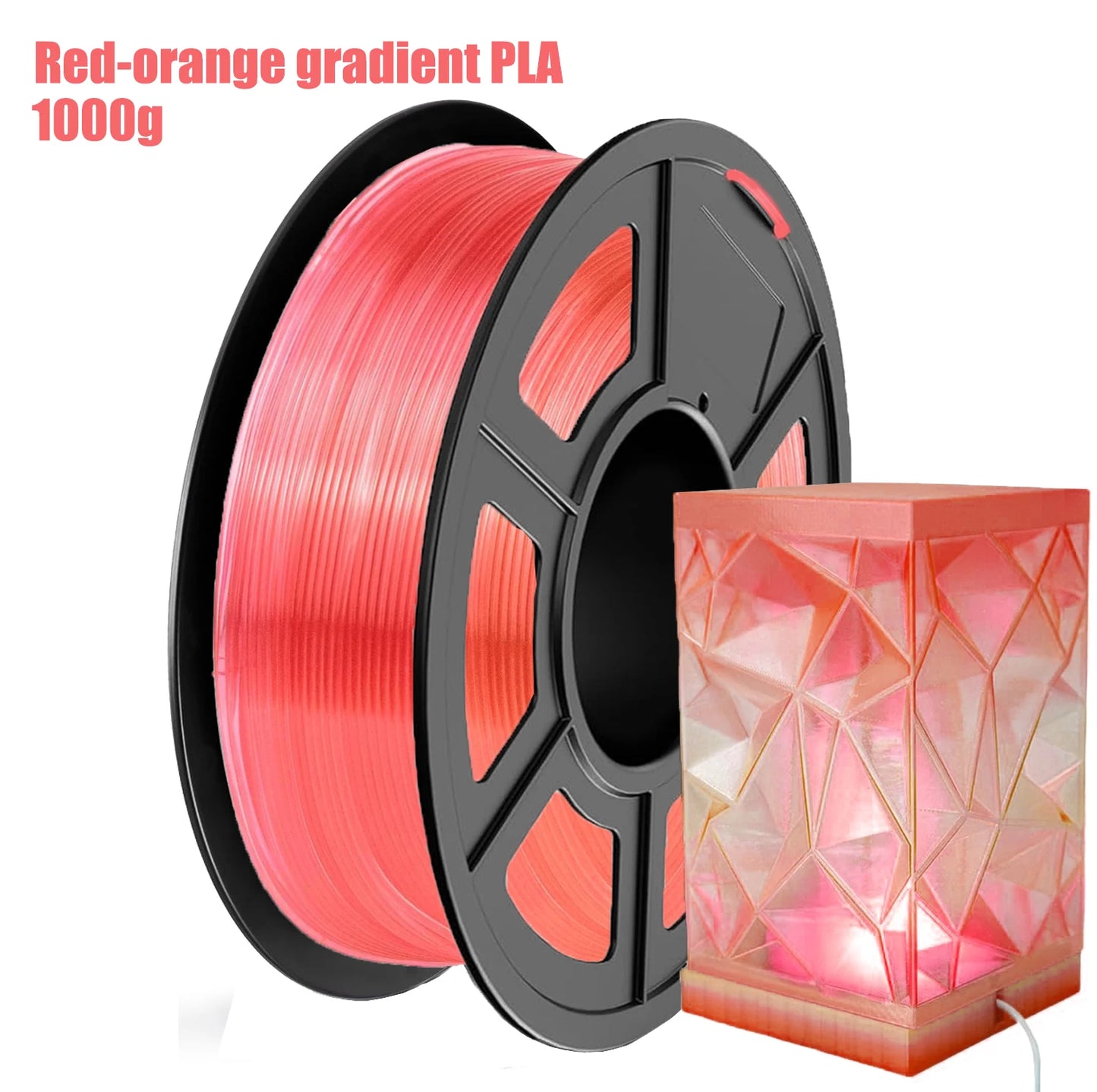 DINGSUN 3D PLA Gradient Multicolor Filament 1.75mm ±0.02mm