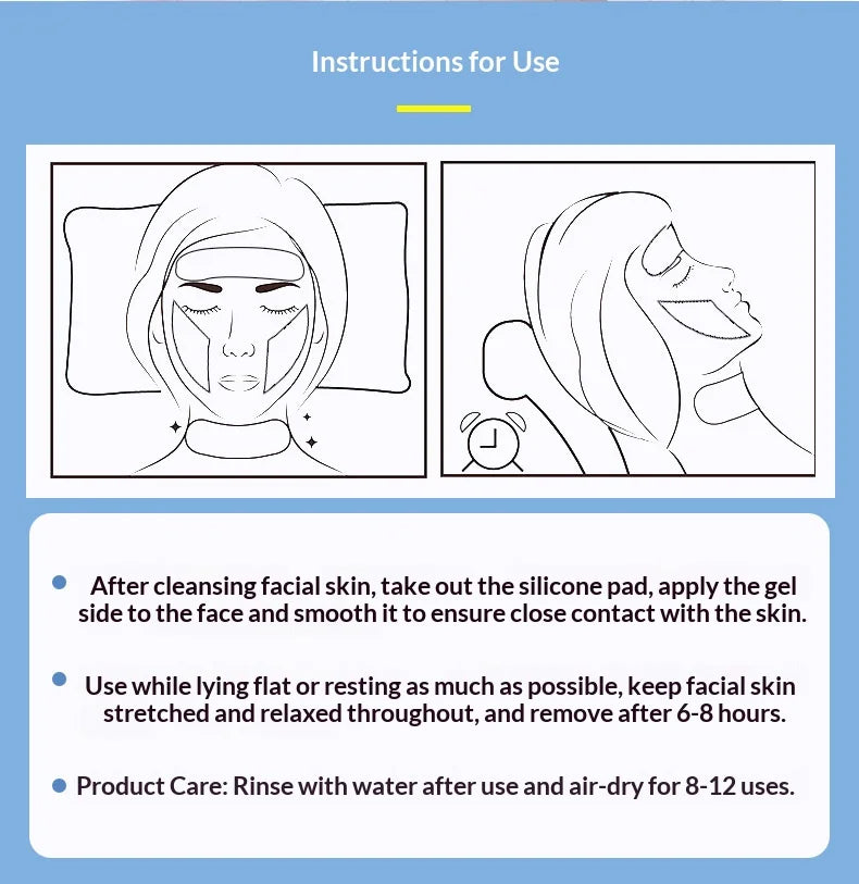 Silicone Face Anti-Wrinkle Patches Forehead Wrinkle Patches Reusable Under Eye & Smile Line Patches for Women Peaceful Pleasures Health and Wellness