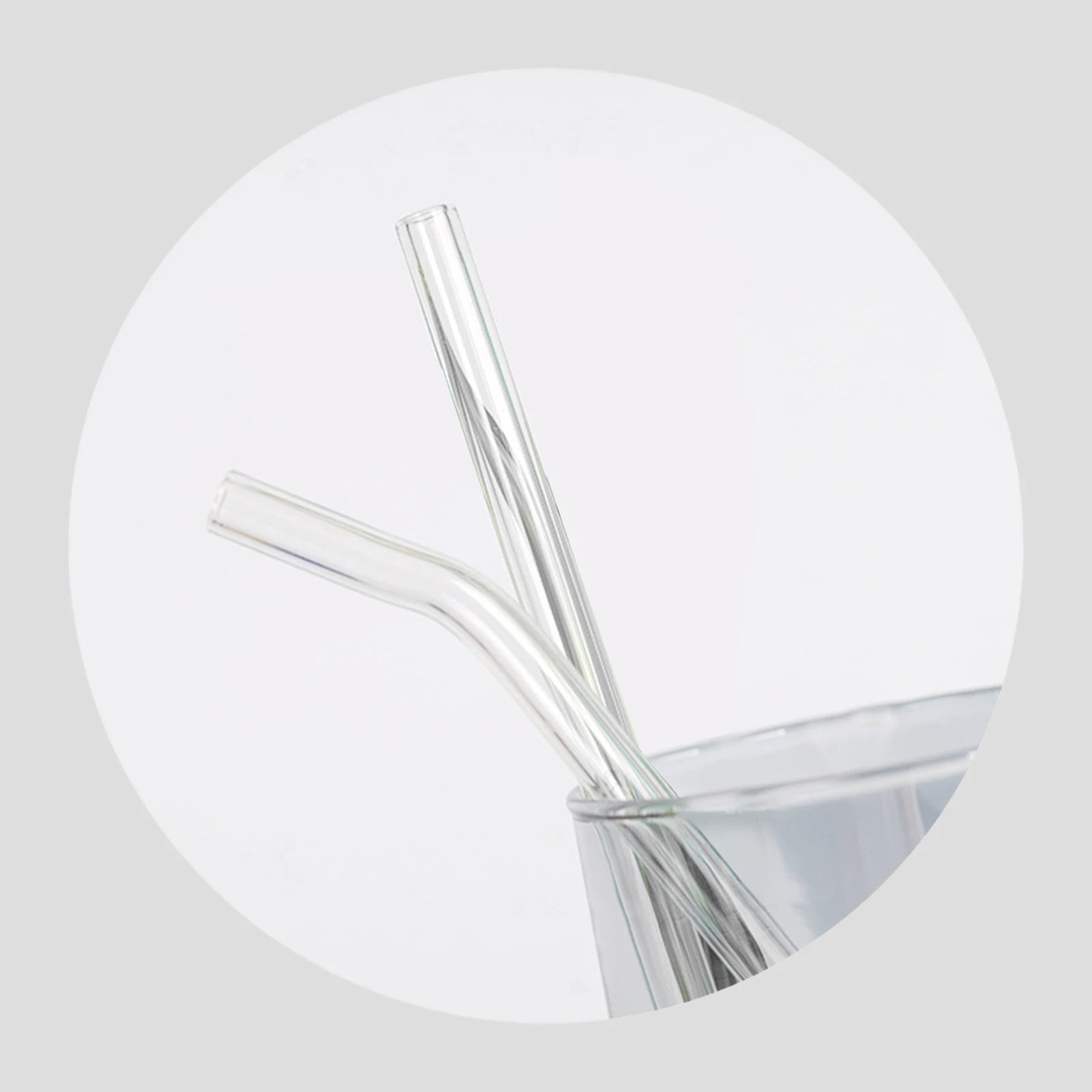 Colorful Glass Drinking Straws Easy to Clean Transparent Glass Straws for Smoothies Milkshakes Juices Teas Peaceful Pleasures Health and Wellness
