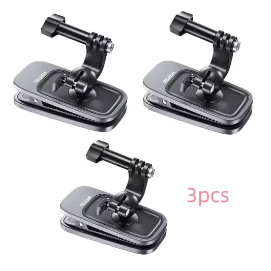 TELESIN 360° Magnetic Backpack Clip Mount – GoPro, DJI, Insta360