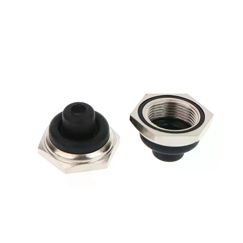 M12 Toggle Switch Waterproof Caps Hex Metal Edge – 5 Pack