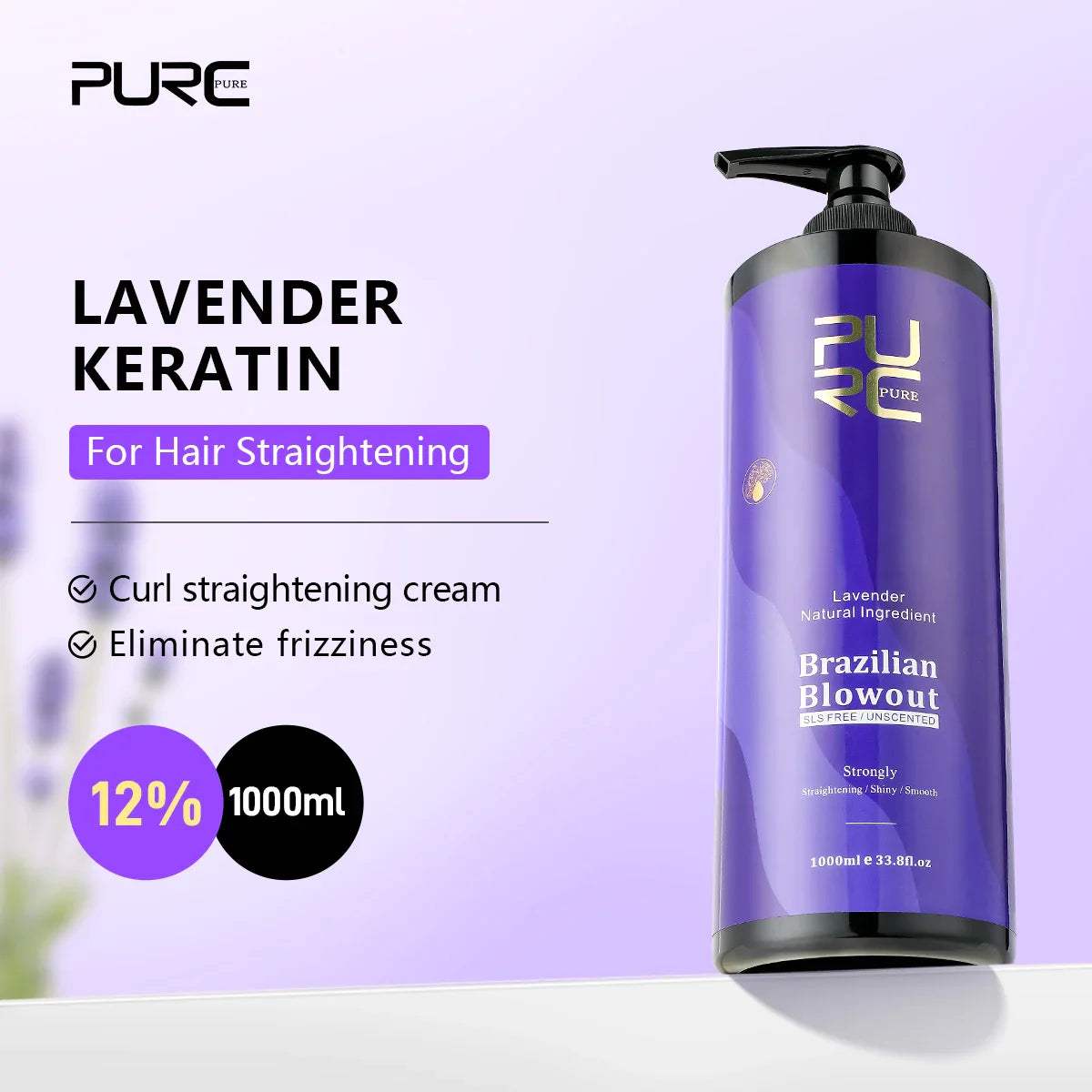 PURC Brazilian Keratin Smoothing Treatment – Lavender 1000ml