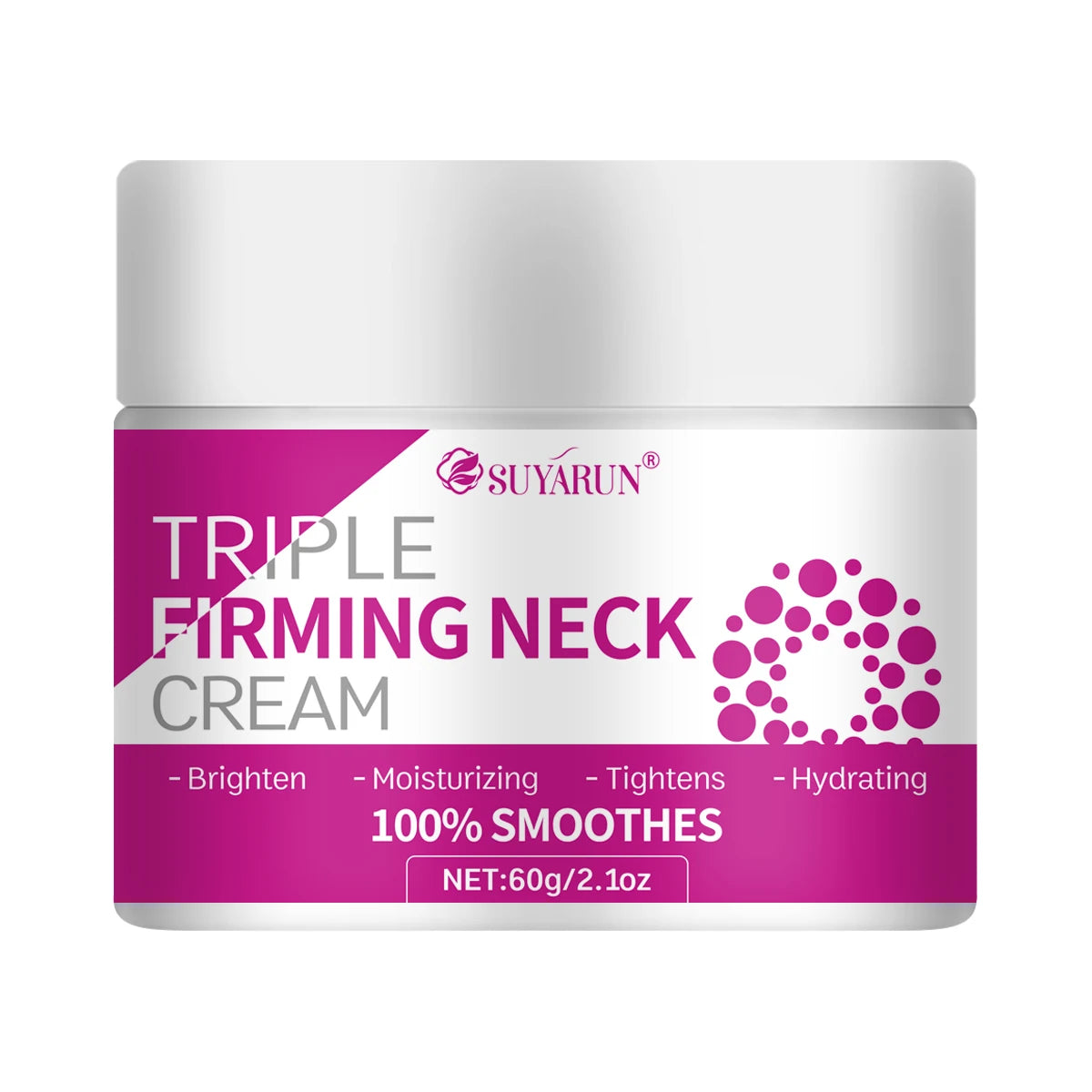 SUYARUN Triple Lifting Neck Cream - Anti-Aging Hyaluronic Acid Collagen Retinol Firming Moisturizer for Wrinkles & Sagging Skin. Peaceful Pleasures Health and Wellness 60g