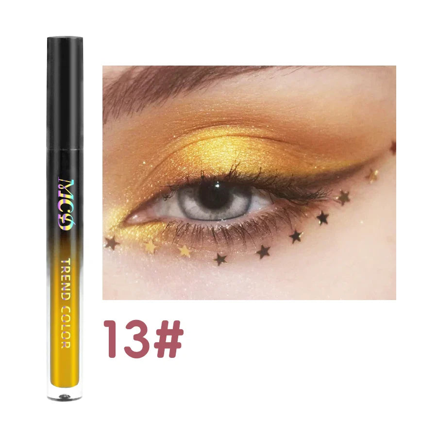 MCD 13-Shade Glitter Liquid Eyeshadow Palette – Waterproof