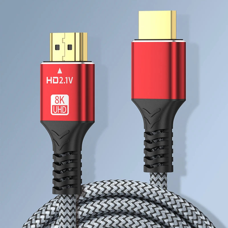 0.5M 1M 1.5M 2M 8K HDTV Cable for Xiaomi TV Box PS5 Ultra High Speed Compatible 8K@60Hz HDTV 2.1 Cable 48Gbps eARC Dolby Vision Peaceful Pleasures Health and Wellness