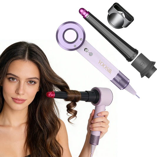 2 IN 1 Airwrap Hair Dryer High Speed Brushless Motor Negative Ionic Blow Dryer Multi-Function Salon Hair Styler Tools Peaceful Pleasures Health and Wellness
