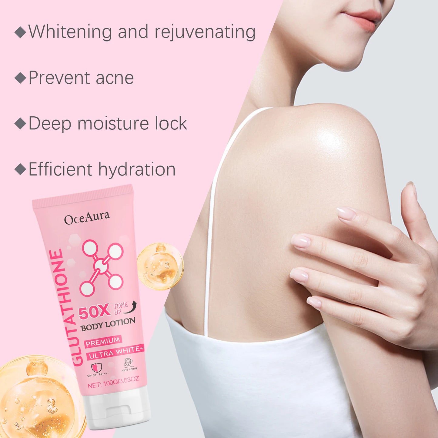 OceAura Glutathione Body Cream – Brightening & Moisturizing