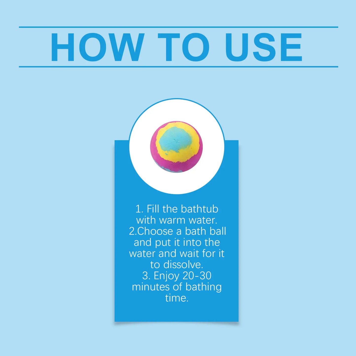 OceAura Kids Bath Bomb with Surprise Ocean Toy | 50g Fizzy Ball