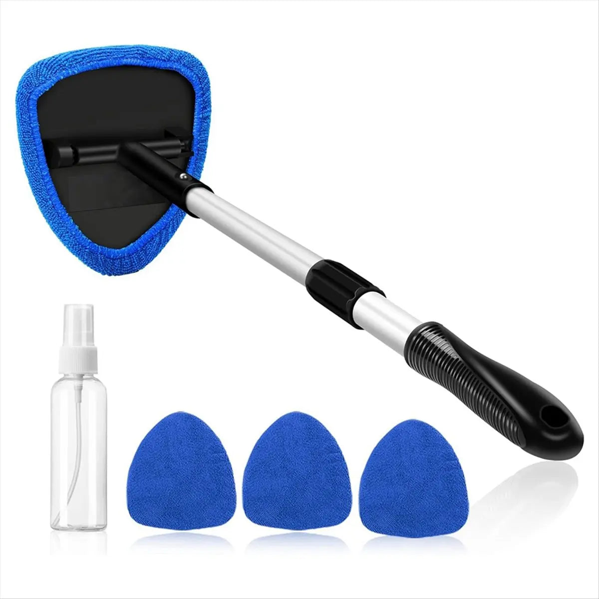 Car Windshield Cleaning Kit – Microfiber Pad & Retractable Handle Peaceful Pleasures Health and Wellness