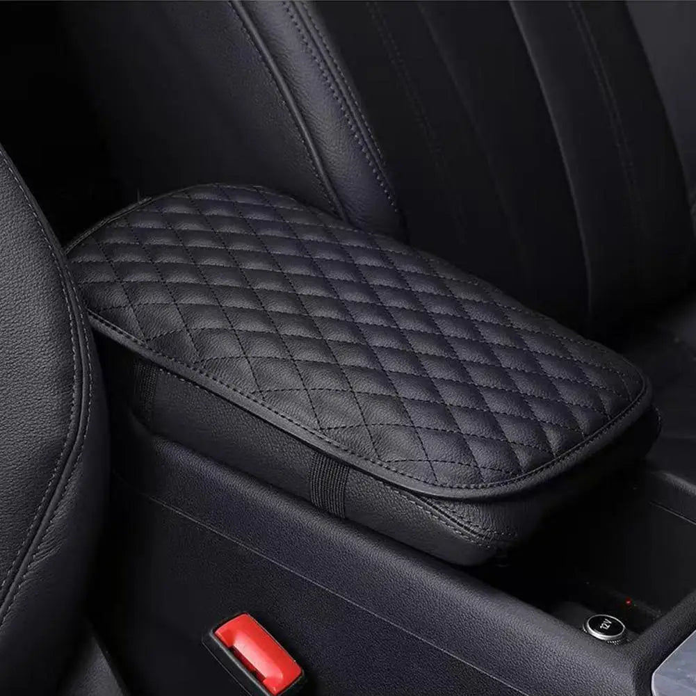 Universal Leather Armrest Box For Cars Memory Foam Armrest Pad For Vehicles Waterproof Protective Pad Automotive Interior Trim Peaceful Pleasures Health and Wellness