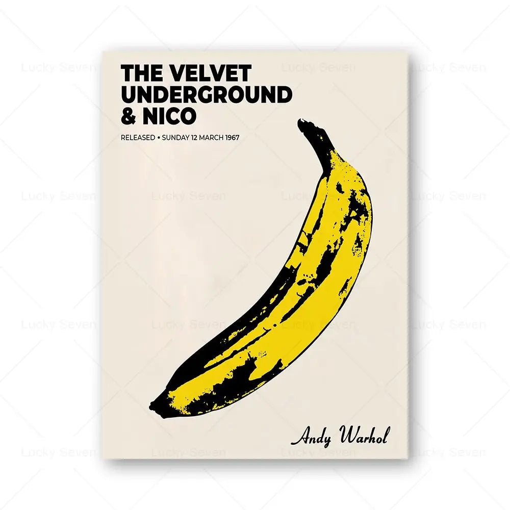 Andy Warhol Pop Art Canvas Poster Sunset Banana Tomato Soup Abstract Wall Art Modern Living Room Home Aesthetic Decor Peaceful Pleasures Health and Wellness 14 40x50cm Unframed