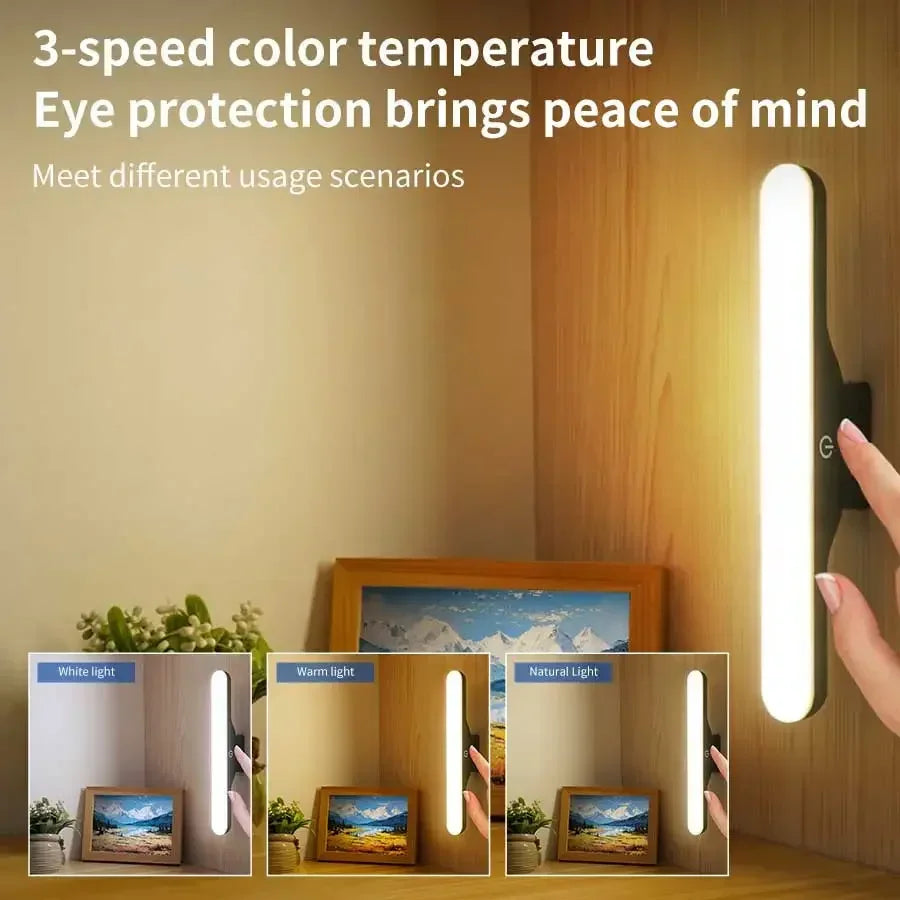 LED Vanity Mirror Light USB Rechargeable Dimmable Magnetic Lamp