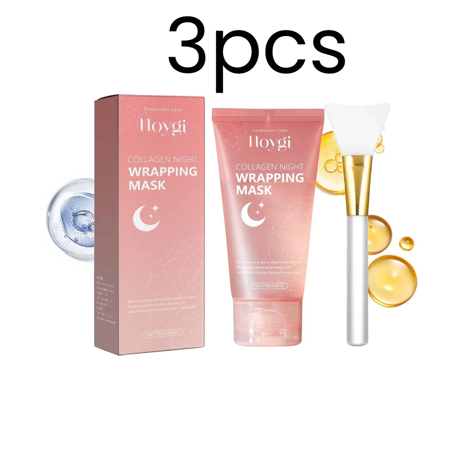 Hoygi Collagen Night Peel Mask – Firm, Brighten & Shrink Pores