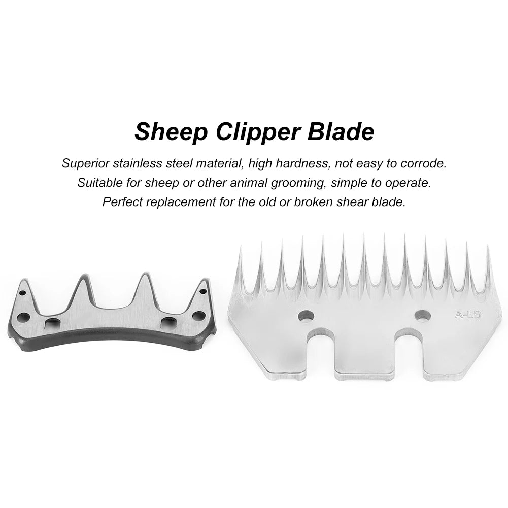 Goat Shear Blade Stainless Steel Sheep Clippers Blade High Hardness Cutting Shearing Cutter Replacement Shearing Cutting Blade Peaceful Pleasures Health and Wellness