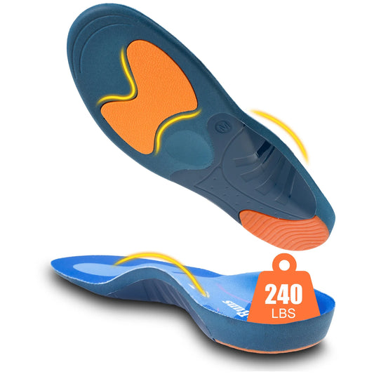 RooRuns Arch Support Insoles for Men & Women – EVA Orthotic Orthopedic Insoles Peaceful Pleasures Health and Wellness