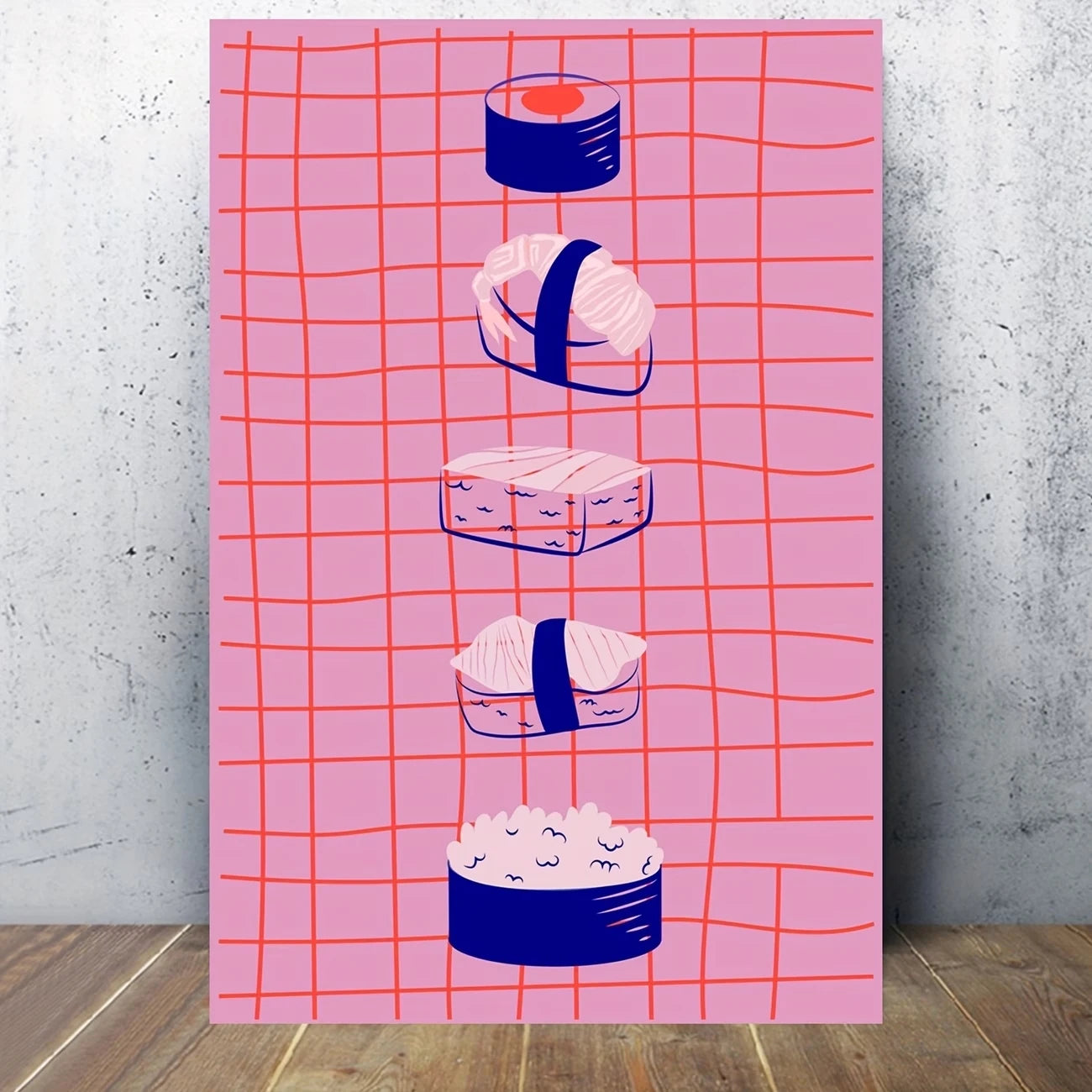 Japanese Sushi Canvas Wall Art Print | Kitchen & Home Decor