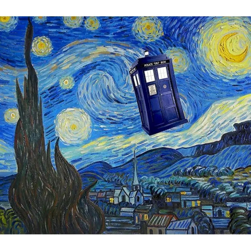 Van Gogh Starry Sky Paint by Numbers Kit | 60x75cm Canvas Paint by Numbers Kit Peaceful Pleasures Health and Wellness