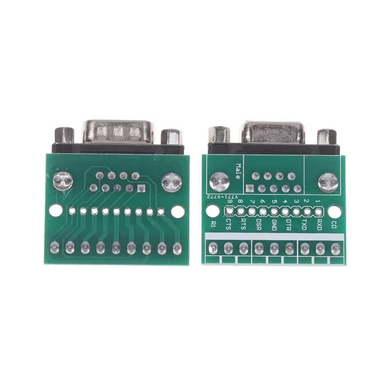 New 5Pcs DB9 Male Female Adapter Signals Terminal Module RS232 RS485 Serial To Terminal 9-Pin 9-Hole Connector Peaceful Pleasures Health and Wellness