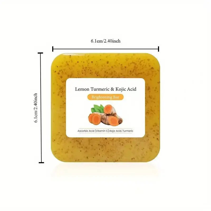 3-Pack Turmeric Lemon Cleansing Soap – Face & Hand Bar Gift Set