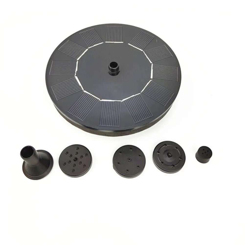 1Set Solar Fountain Pump Black Solar Powered Floating Water Fountain for Garden Pool Pond Outdoor Decor Efficient Eco Friendly Peaceful Pleasures Health and Wellness