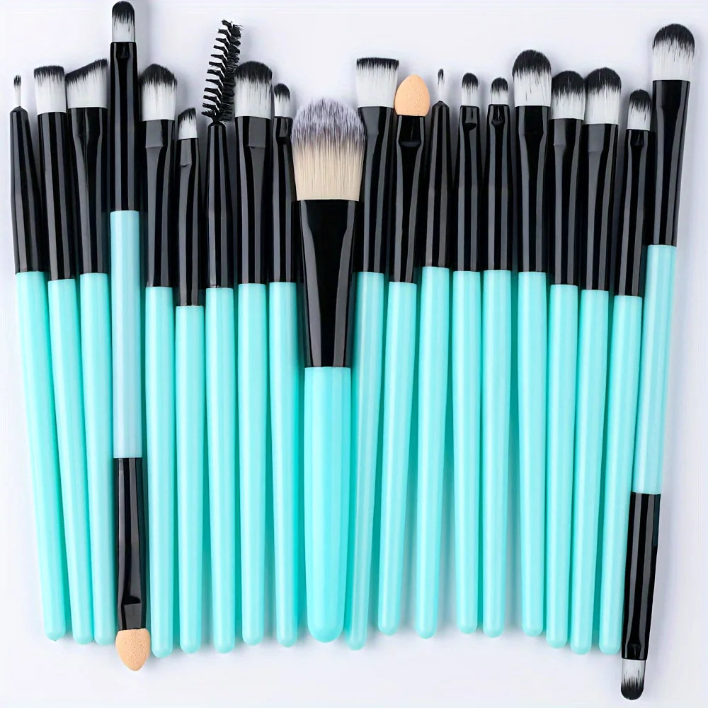 RUNTOIN 20Pc Makeup Brush Set – Soft Eye & Face Brushes Kit