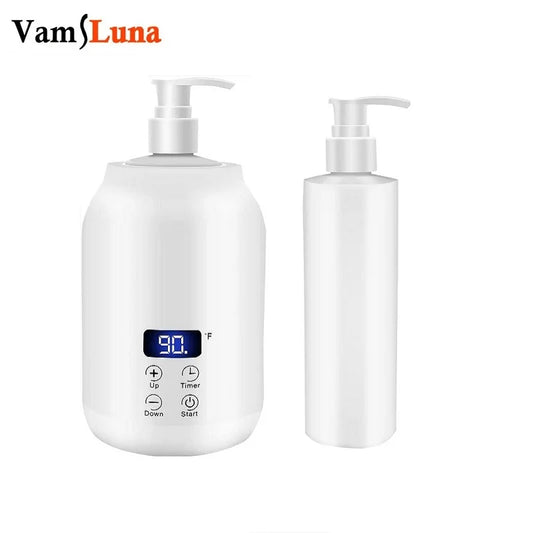 Electric Massage Oil Warmer 250ml | LED Lotion Heater Dispenser Massage Oil Warmer Peaceful Pleasures Health and Wellness White UK Plug 1 250ml