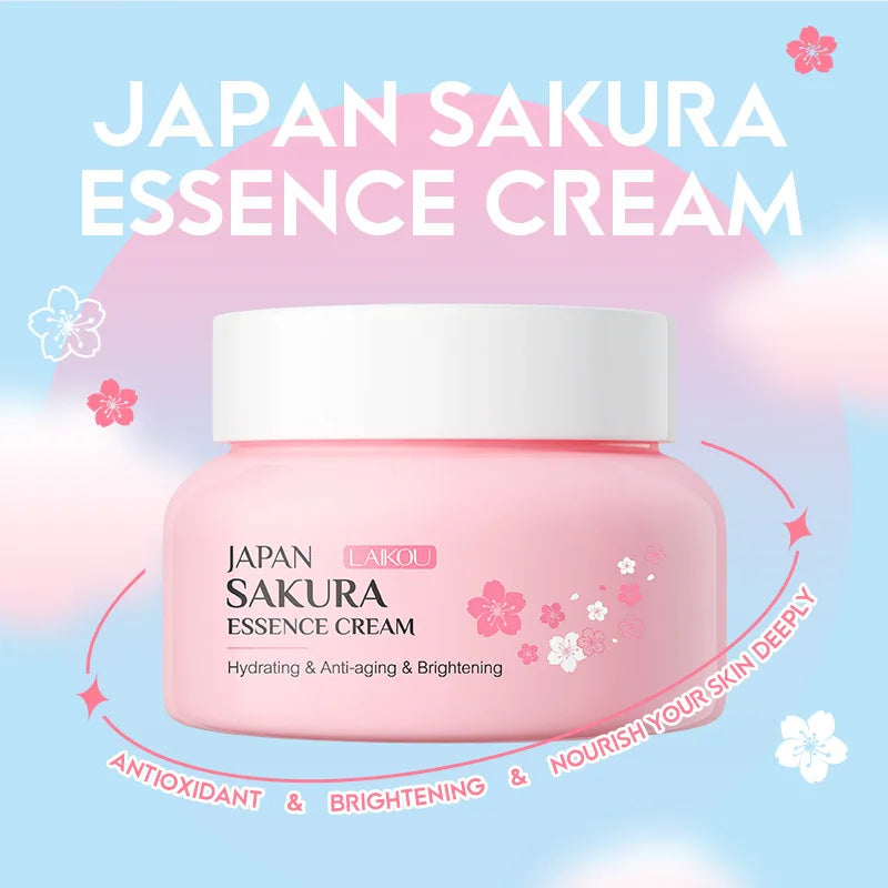 LAIKOU Sakura Essence Face Cream – Brightening Moisturizer 60g