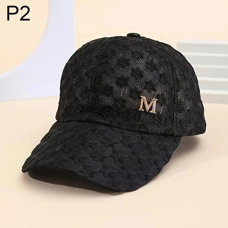 Women's Lace Floral Baseball Cap – Breathable Adjustable Sun Hat
