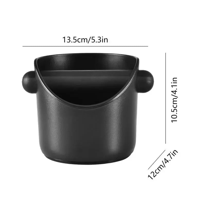 Coffee Powder Box Black Coffee Slag Bucket with Deep Bowl Dump Bin Detachable Knock Bar Coffee Machine Grind Trash Bin Peaceful Pleasures Health and Wellness