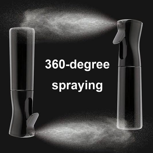 200ml Continuous Spray 360° Upside Down Fine Mist Sprayer Refillable High Pressure Water Bottle for Barber Hair Styling Salon Peaceful Pleasures Health and Wellness