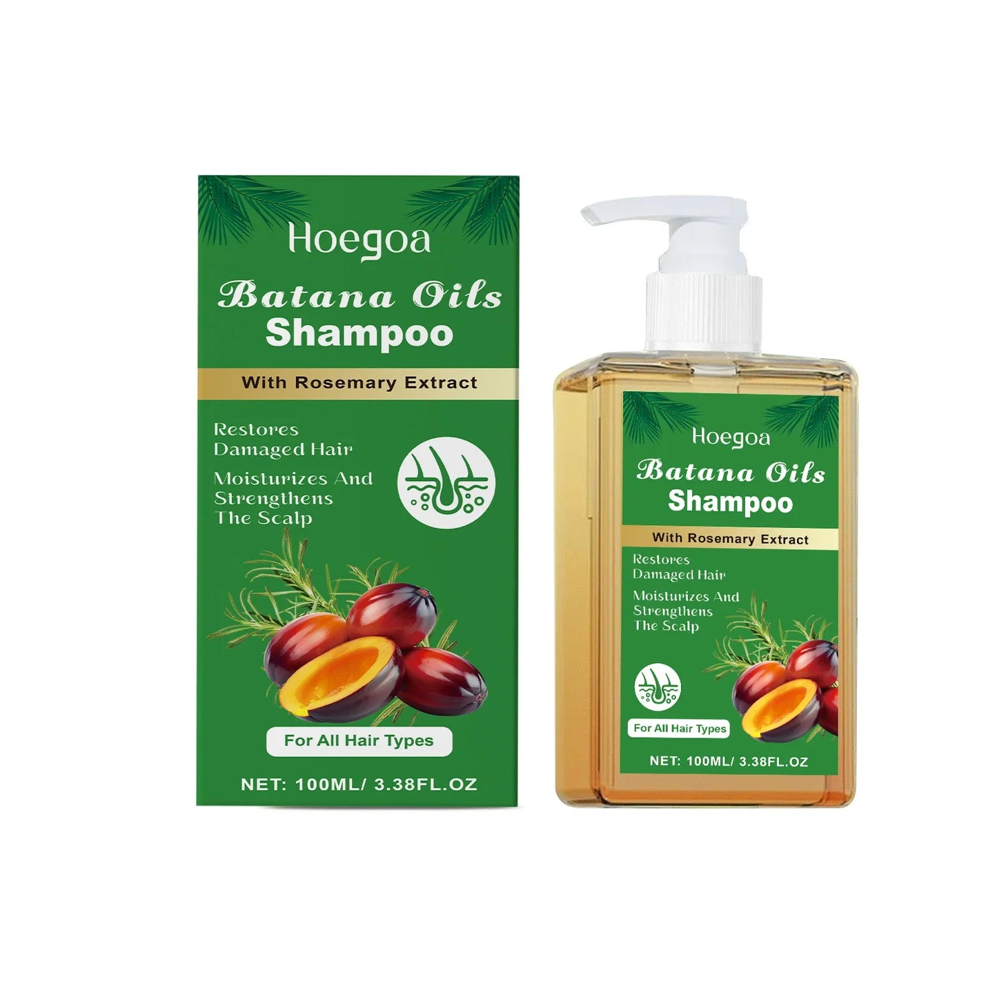 HOEGOA Batana Oil Rosemary Shampoo – Repair & Nourish Hair