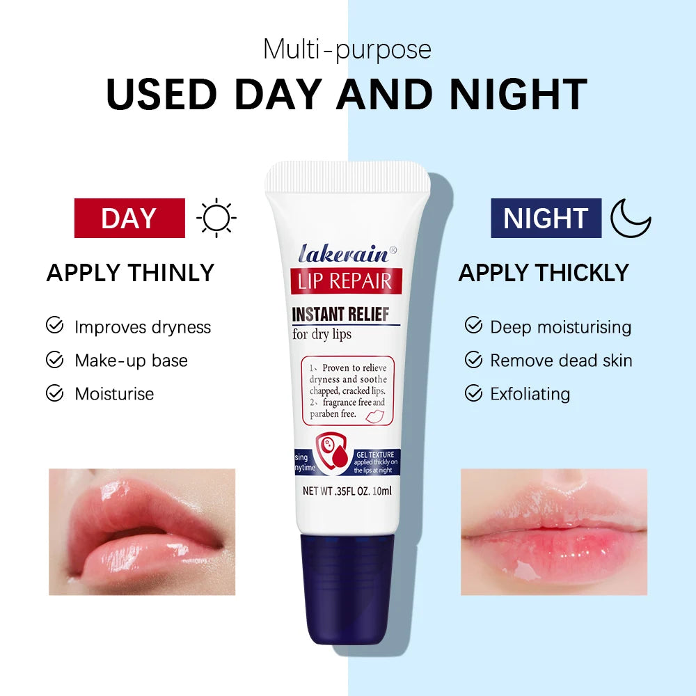 2pcs/Lot Moisturizing Lip Repair Gel Instant Relief For Dry Lips Liquid Lip Balm Paraben Free Lip Care Product Reduce Lips Line Peaceful Pleasures Health and Wellness