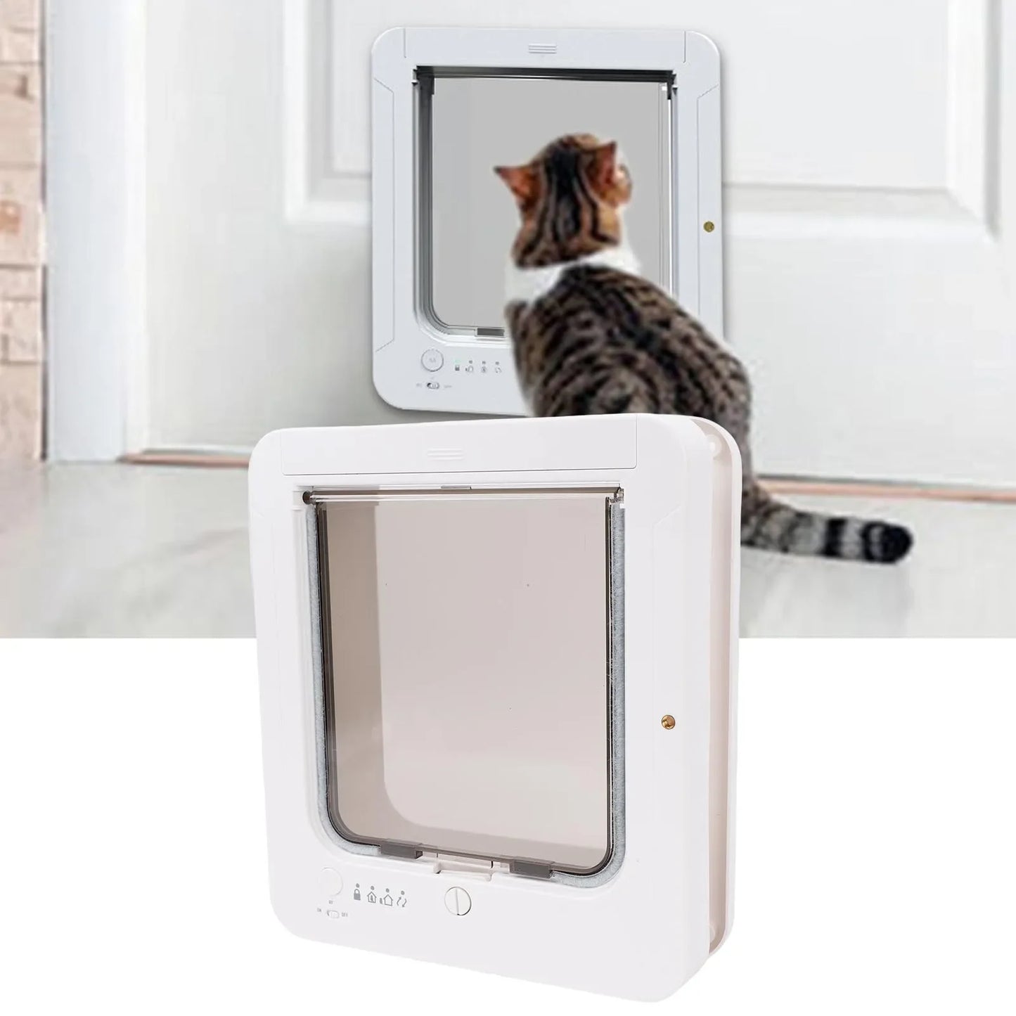 Collar Cat Door Smart Automatic Sensing Activated Easy Installation