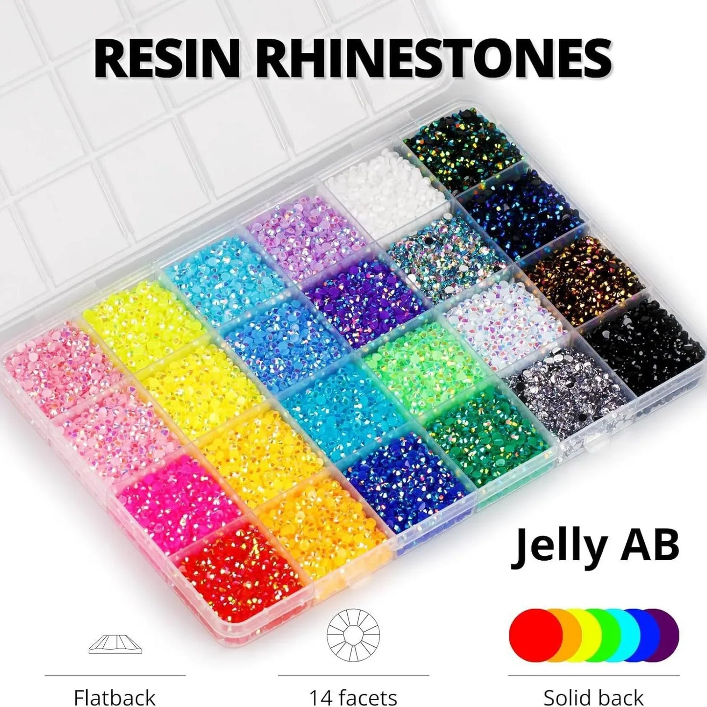 Jelly Rhinestone Flatback Bedazzling Kit – Crystal Gems for DIY