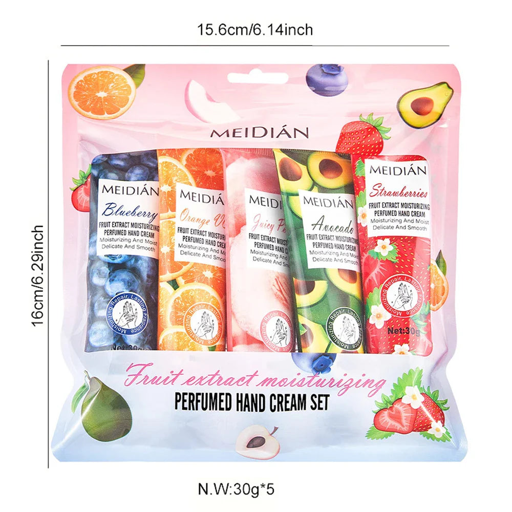 5-Pack Moisturizing Hand Cream Set – Hydrating & Fragrant