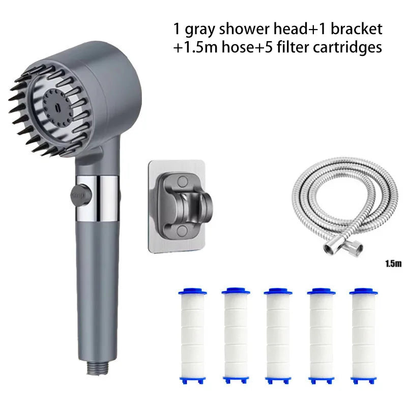 Handheld Shower Head with Filter & 3 Spray Modes | Water Saving