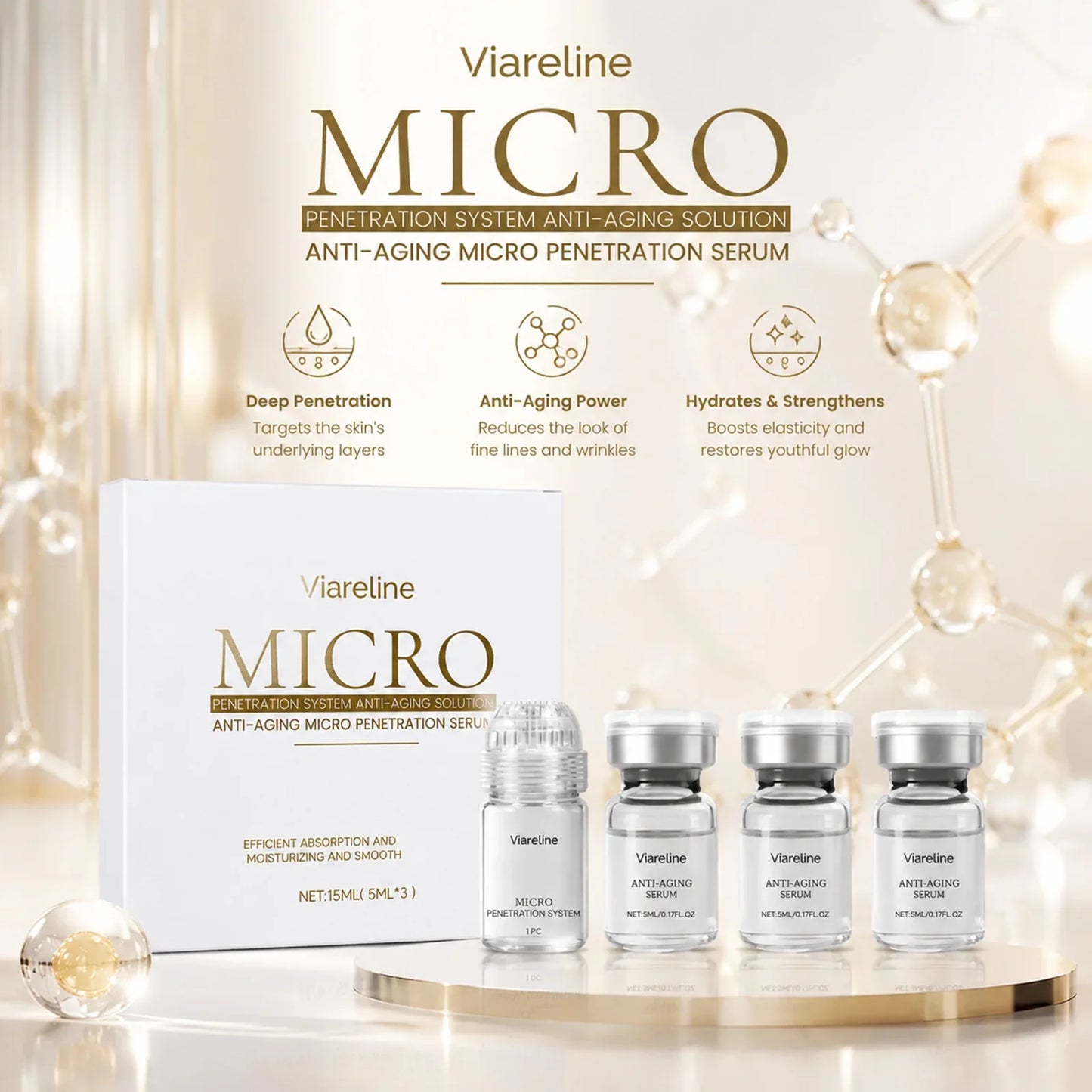 Micro Roller Serum Kit – Collagen Boost & Hydrating Face Care