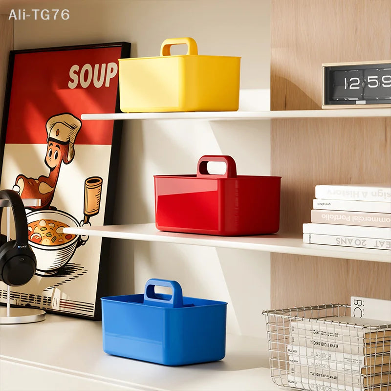 Large-Capacity Multifunctional Desktop Storage Box Organizer