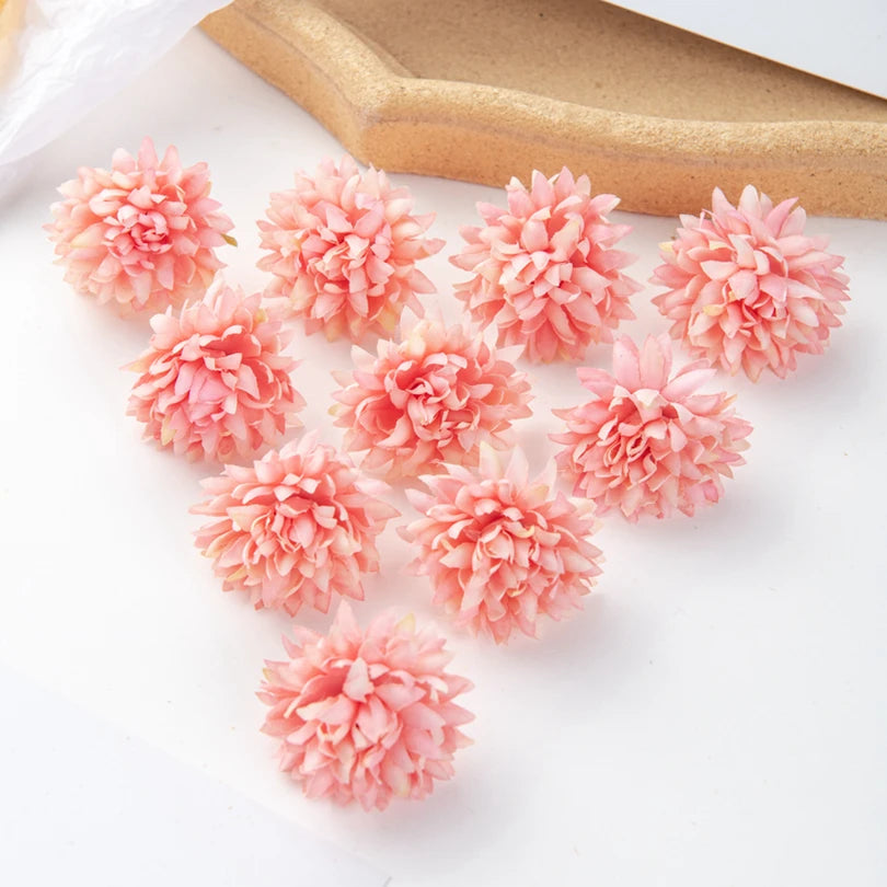 50/100 Silk Carnation Flower Heads – Wedding & DIY Décor