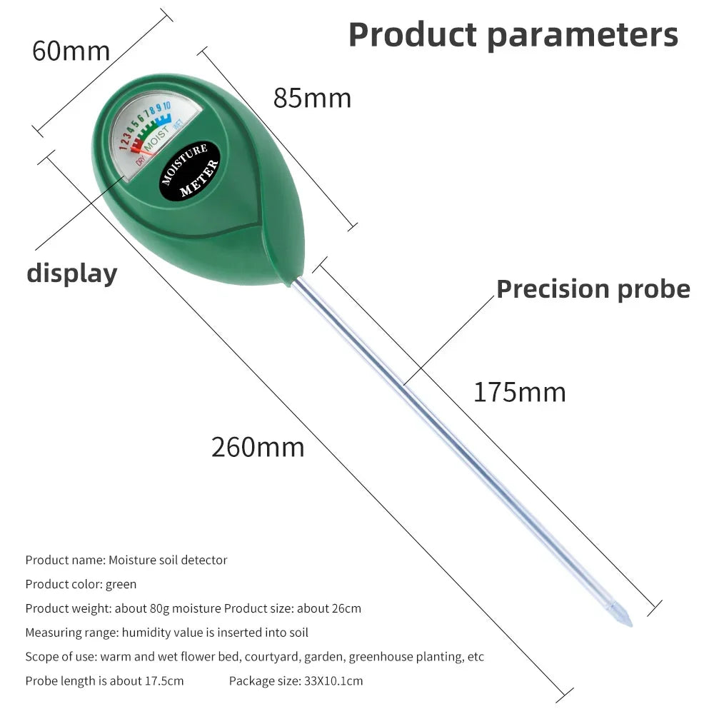 Digital Soil Moisture Meter Plant Soil Water Tester Hygrometer with LED Display for Home Gardening Flowers Plants Care Peaceful Pleasures Health and Wellness