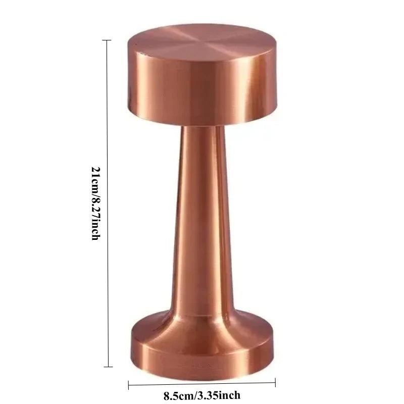 RTONTR Retro Dumbbell LED Desk Lamp | Touch, Multicolor, Rechargeable