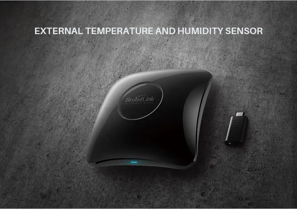 BroadLink RM4 Pro RM4 Smart Remote control with Temperature Humidity Sensor Wireless Universal Remote Smart Home Peaceful Pleasures Health and Wellness
