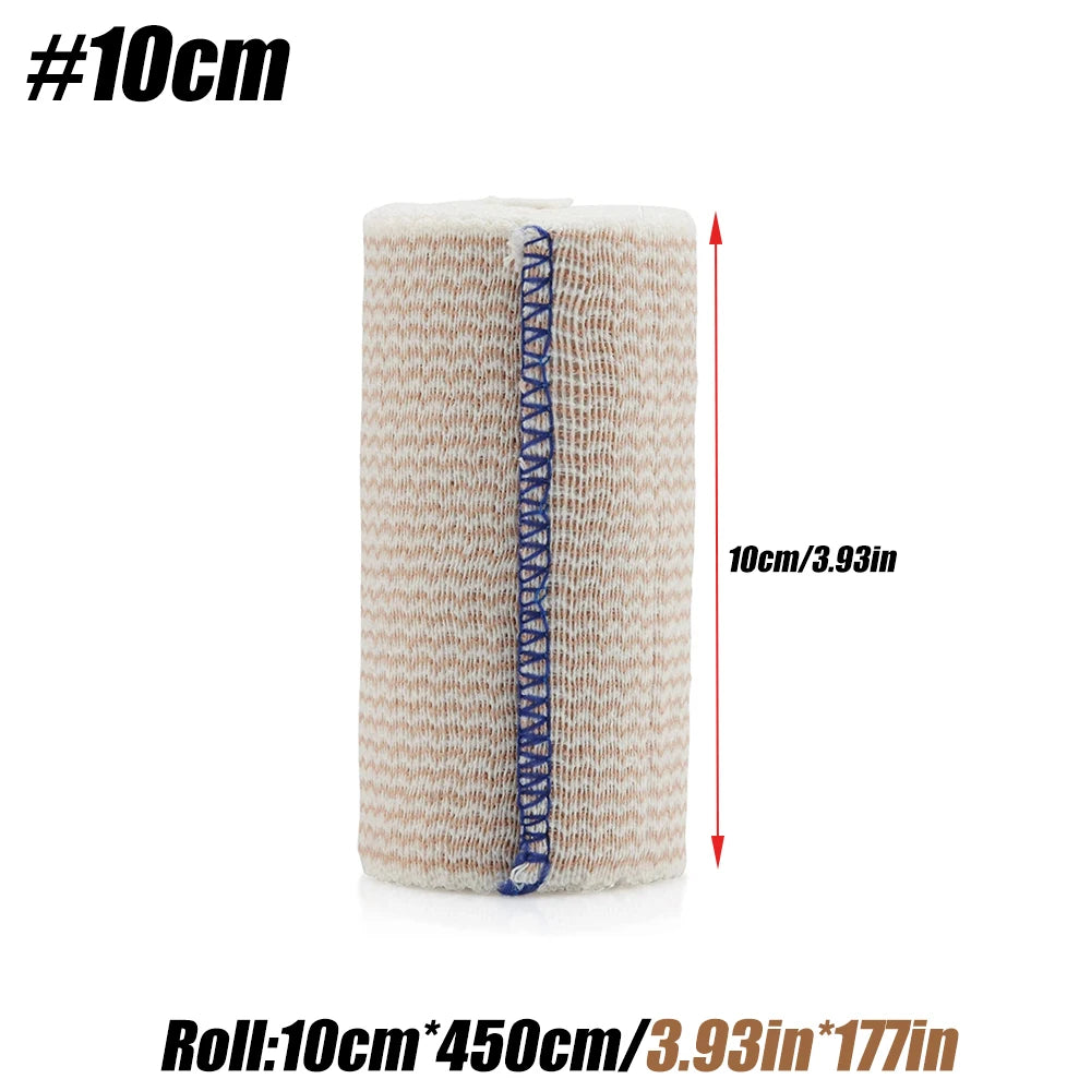 2 Roll Elastic Compression Bandage Wrap - Premium Quality with Self-Closure, Athletic Sport Support Tape Rolls for Ankle, Wrist Peaceful Pleasures Health and Wellness 10CM-2PCS