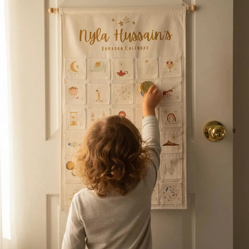 Personalised Ramadan Countdown Calendar | Eid Wall Decor Holiday Countdown Calendar Peaceful Pleasures Health and Wellness