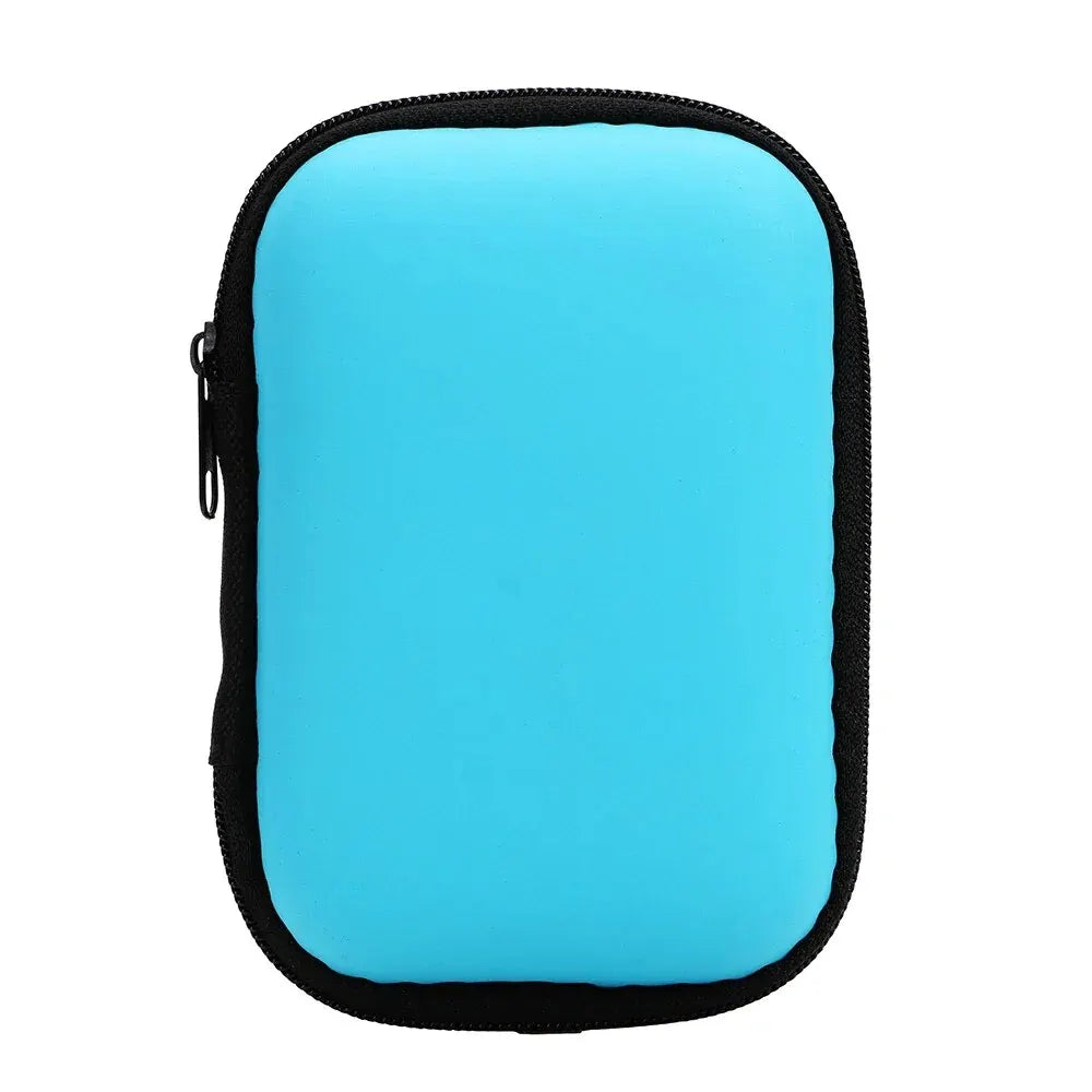 Portable Travel Cable Organizer Bag – PU Zipper Pouch