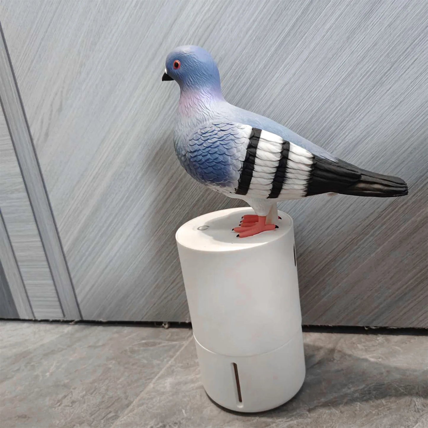 Foaming Soap Container Blue Bird Shape Automatic Induction Soap Dispenser Refillable Touchless Battery Powered for Countertop Peaceful Pleasures Health and Wellness